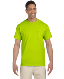 2300 Gildan Ultra Cotton Pocket T-shirt in Safety green