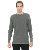 BELLA+CANVAS 3500 Mens Long Sleeve Thermal in Dp hthr/ dp hthr