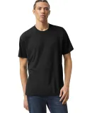 American Apparel TR401 Unisex Tri-Blend Track Tee in Tri black