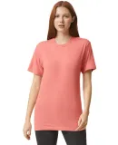 American Apparel TR401 Unisex Tri-Blend Track Tee in Tri coral