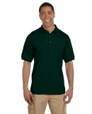 Gildan 3800 Ultra Cotton Pique Knit Sport Shirt in Forest green