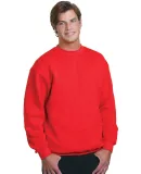 1102 Bayside Fleece Crew Neck Pullover S - 5XL  in Red