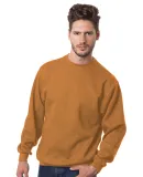 1102 Bayside Fleece Crew Neck Pullover S - 5XL  in Carmel brown