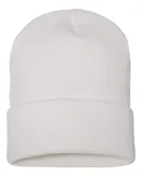 1501 Yupoong Heavyweight Cuffed Knit Cap WHITE