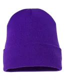 1501 Yupoong Heavyweight Cuffed Knit Cap PURPLE