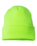 1501 Yupoong Heavyweight Cuffed Knit Cap SAFETY GREEN