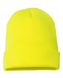 1501 Yupoong Heavyweight Cuffed Knit Cap SAFETY YELLOW