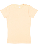 2616 LA T Girls' Fine Jersey Longer Length T-Shirt in Peachy