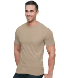 3015 Bayside Adult Union Made Cotton Pocket Tee in Sand