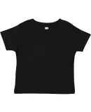 3301T Rabbit Skins Toddler Cotton T-Shirt in Black