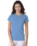 3325 Bayside Ladies' Short-Sleeve Tee in Carolina blue