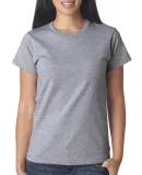 3325 Bayside Ladies' Short-Sleeve Tee in Dark ash