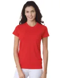 3325 Bayside Ladies' Short-Sleeve Tee in Red