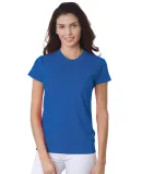 3325 Bayside Ladies' Short-Sleeve Tee in Royal blue