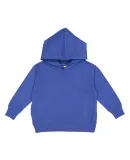 3326 Rabbit Skins Toddler Hooded Sweatshirt with P in Vintage royal