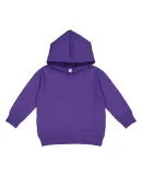 3326 Rabbit Skins Toddler Hooded Sweatshirt with P in Purple