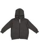 3346 Rabbit Skins Toddler Fleece Zip Hoodie in Vintage smoke