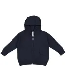 3346 Rabbit Skins Toddler Fleece Zip Hoodie in Navy