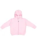 3346 Rabbit Skins Toddler Fleece Zip Hoodie in Pink