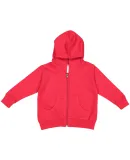 3346 Rabbit Skins Toddler Fleece Zip Hoodie in Red