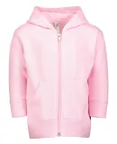 3446 Rabbit Skins Infant Zipper Hooded Sweatshirt in Pink