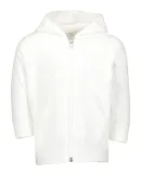 3446 Rabbit Skins Infant Zipper Hooded Sweatshirt in White