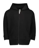 3446 Rabbit Skins Infant Zipper Hooded Sweatshirt in Black