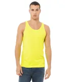 BELLA+CANVAS 3480 Unisex Cotton Tank Top in Neon yellow