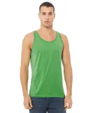 BELLA+CANVAS 3480 Unisex Cotton Tank Top in Green triblend