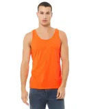 BELLA+CANVAS 3480 Unisex Cotton Tank Top in Neon orange