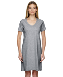 3522 LA T Ladies T-Shirt Dress in Granite heather