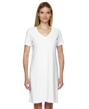 3522 LA T Ladies T-Shirt Dress in White