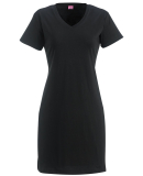 3522 LA T Ladies T-Shirt Dress in Black