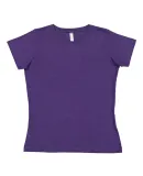 3580 LA T Ladies' Combed Ring-Spun T-Shirt VINTAGE PURPLE