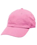 Bayside 3630 USA Made Washed Chino Dad Hat in Pink