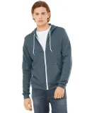 BELLA+CANVAS 3739 Unisex Poly-Cotton Fleece Hoodie in Heather slate