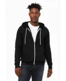 BELLA+CANVAS 3739 Unisex Poly-Cotton Fleece Hoodie in Black heather