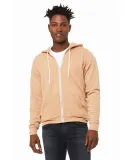 BELLA+CANVAS 3739 Unisex Poly-Cotton Fleece Hoodie in Hthr sand dune