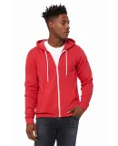 BELLA+CANVAS 3739 Unisex Poly-Cotton Fleece Hoodie in Heather red