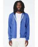 BELLA+CANVAS 3739 Unisex Poly-Cotton Fleece Hoodie in Hthr colum blue