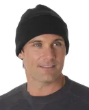 3825 Bayside Knit Cuff Beanie in Black