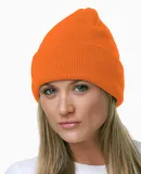 3825 Bayside Knit Cuff Beanie in Bright orange