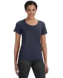 391 Anvil Ladies' Sheer Scoop-Neck Tee NAVY