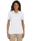 437W Jerzees Ladies' Jersey Polo with SpotShield in White