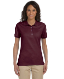 437W Jerzees Ladies' Jersey Polo with SpotShield in Maroon