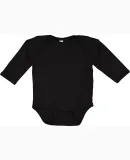 4411 Rabbit Skins Infant Baby Rib Long-Sleeve Cree in Black