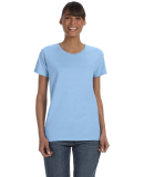 5000L Gildan Missy Fit Heavy Cotton T-Shirt in Light blue