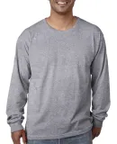 5060 Bayside Adult Long-Sleeve Cotton Tee in Dark ash