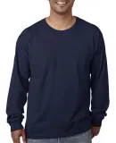 5060 Bayside Adult Long-Sleeve Cotton Tee in Light navy