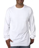 5060 Bayside Adult Long-Sleeve Cotton Tee in White